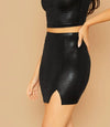 Snake Embossed Skirt-Skirts-Arimonz-Arimonz
