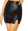 Snake Embossed Skirt-Skirts-Arimonz-Arimonz
