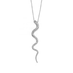 Snake Shaped Clavicle Necklace for Women Pendant Necklace-Necklaces-Arimonz-silver-Arimonz