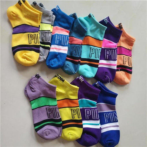 Socks Women Letter Vintage Streetwear Funny Socks Letter Socks Women-Socks & Tights-Arimonz-Arimonz