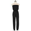 Solid Black Off The Shoulder Tube Jumpsuit-Casual Jumpsuits & Rompers-Arimonz-Arimonz