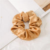 Solid Color Silk Scrunchie-Hair Accessories-Arimonz-Light Coffee-Arimonz