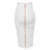Solid Zipper Bandage Skirt-Skirts-Arimonz-Arimonz