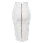 Solid Zipper Bandage Skirt-Skirts-Arimonz-Arimonz