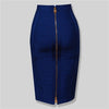 Solid Zipper Bandage Skirt-Skirts-Arimonz-Arimonz