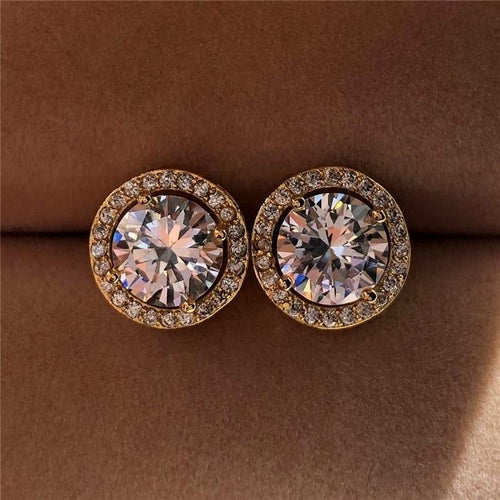 Sparkly Stud Earrings For Women Romantic Elegant Female Daily Earrings-Earrings-Arimonz-Arimonz