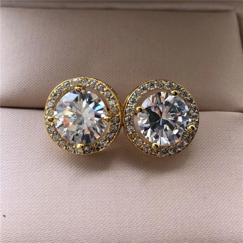 Sparkly Stud Earrings For Women Romantic Elegant Female Daily Earrings-Earrings-Arimonz-Arimonz