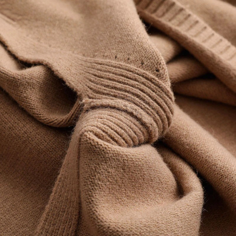 Splitside Oversize Thick Sweater Women Turtleneck Sweater Pullover-Pullovers-Arimonz-Arimonz