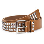 Square Bead Rivet Belt Metal Pyramid Straps Women Waist Belts-Belts-Arimonz-Arimonz