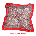 Square Head Scarves Print Bandanas Women Turban Headband Hair Band-Hair Accessories-Arimonz-Arimonz