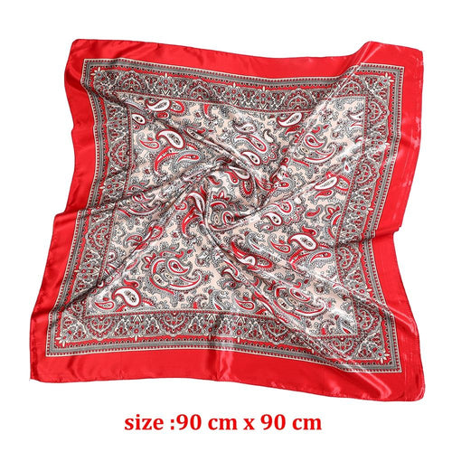 Square Head Scarves Print Bandanas Women Turban Headband Hair Band-Hair Accessories-Arimonz-Arimonz