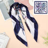 Square Head Scarves Print Bandanas Women Turban Headband Hair Band-Hair Accessories-Arimonz-Blue-Arimonz