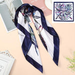 Square Head Scarves Print Bandanas Women Turban Headband Hair Band-Hair Accessories-Arimonz-Blue-Arimonz