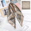 Square Head Scarves Print Bandanas Women Turban Headband Hair Band-Hair Accessories-Arimonz-Brown-Arimonz