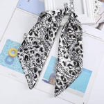 Square Head Scarves Print Bandanas Women Turban Headband Hair Band-Hair Accessories-Arimonz-Cheetah Print Black-Arimonz