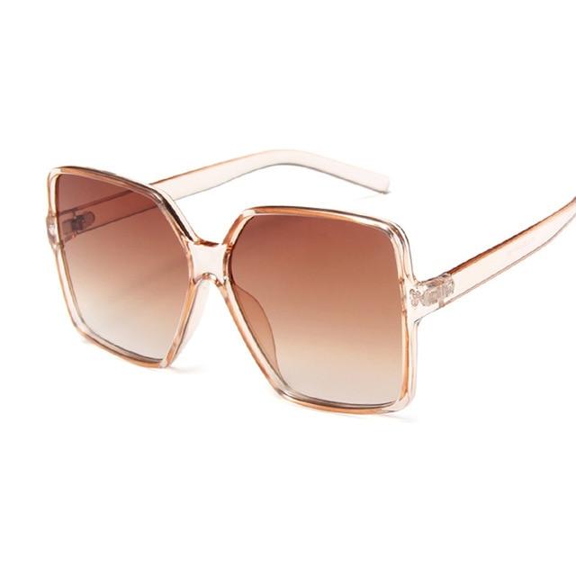 Square Oversized Sunglasses for Women Colorful Sunglasses for Women-Sunglasses-Arimonz-Champagne-Arimonz