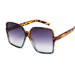 Square Oversized Sunglasses for Women Colorful Sunglasses for Women-Sunglasses-Arimonz-Leopard Blue-Arimonz