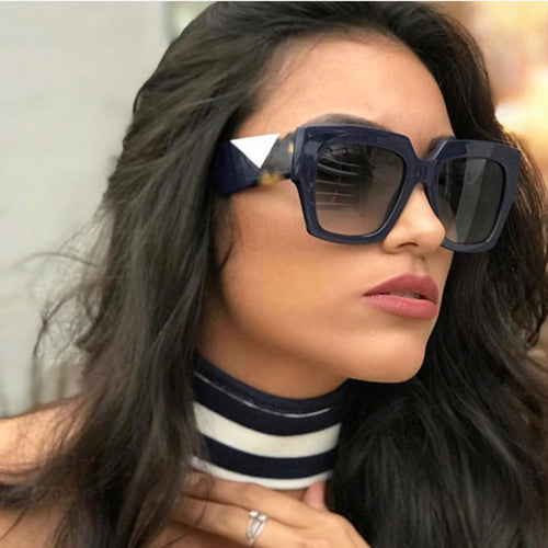 Square Oversized Sunglasses Women Sun Glasses Female Retro Eyewear-Sunglasses-Arimonz-Arimonz