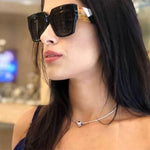Square Oversized Sunglasses Women Sun Glasses Female Retro Eyewear-Sunglasses-Arimonz-Arimonz