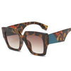 Square Oversized Sunglasses Women Sun Glasses Female Retro Eyewear-Sunglasses-Arimonz-Leopard-Arimonz