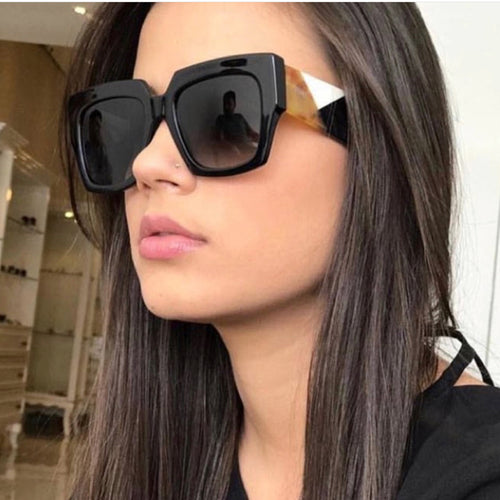 Square Oversized Sunglasses Women Sun Glasses Female Retro Eyewear-Sunglasses-Arimonz-Arimonz