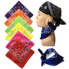 Square Paisley Bandanas Ride Mask Headbands For Women Bands Scarfs-Hair Accessories-Arimonz-Arimonz