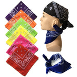 Square Paisley Bandanas Ride Mask Headbands For Women Bands Scarfs-Hair Accessories-Arimonz-Arimonz