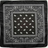 Square Paisley Bandanas Ride Mask Headbands For Women Bands Scarfs-Hair Accessories-Arimonz-black-Arimonz