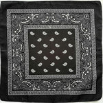 Square Paisley Bandanas Ride Mask Headbands For Women Bands Scarfs-Hair Accessories-Arimonz-black-Arimonz