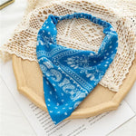 Square Paisley Bandanas Ride Mask Headbands For Women Bands Scarfs-Hair Accessories-Arimonz-Black Blue-Arimonz