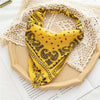 Square Paisley Bandanas Ride Mask Headbands For Women Bands Scarfs-Hair Accessories-Arimonz-Black Yellow-Arimonz