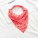 Square Paisley Bandanas Ride Mask Headbands For Women Bands Scarfs-Hair Accessories-Arimonz-Bright Orange-Arimonz