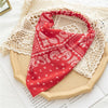 Square Paisley Bandanas Ride Mask Headbands For Women Bands Scarfs-Hair Accessories-Arimonz-Bright Red-Arimonz