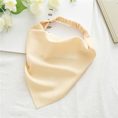 Square Paisley Bandanas Ride Mask Headbands For Women Bands Scarfs-Hair Accessories-Arimonz-Cream-Arimonz
