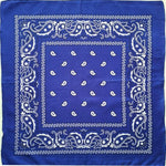 Square Paisley Bandanas Ride Mask Headbands For Women Bands Scarfs-Hair Accessories-Arimonz-dark blue-Arimonz