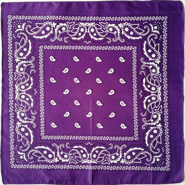 Square Paisley Bandanas Ride Mask Headbands For Women Bands Scarfs-Hair Accessories-Arimonz-dark purple-Arimonz