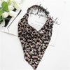 Square Paisley Bandanas Ride Mask Headbands For Women Bands Scarfs-Hair Accessories-Arimonz-Floral Black-Arimonz