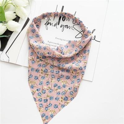 Square Paisley Bandanas Ride Mask Headbands For Women Bands Scarfs-Hair Accessories-Arimonz-Floral Pink-Arimonz