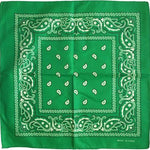 Square Paisley Bandanas Ride Mask Headbands For Women Bands Scarfs-Hair Accessories-Arimonz-green-Arimonz