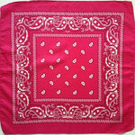 Square Paisley Bandanas Ride Mask Headbands For Women Bands Scarfs-Hair Accessories-Arimonz-hot pink-Arimonz