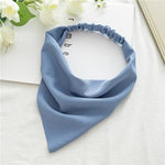 Square Paisley Bandanas Ride Mask Headbands For Women Bands Scarfs-Hair Accessories-Arimonz-Muted Blue-Arimonz