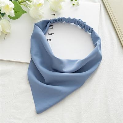 Square Paisley Bandanas Ride Mask Headbands For Women Bands Scarfs-Hair Accessories-Arimonz-Muted Blue-Arimonz