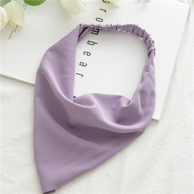 Square Paisley Bandanas Ride Mask Headbands For Women Bands Scarfs-Hair Accessories-Arimonz-Muted Lavender-Arimonz