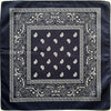 Square Paisley Bandanas Ride Mask Headbands For Women Bands Scarfs-Hair Accessories-Arimonz-navy-Arimonz