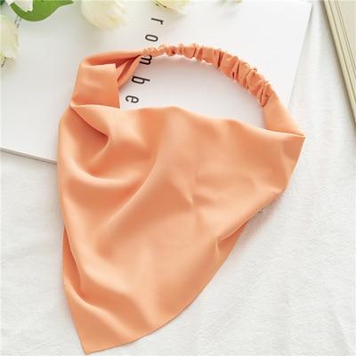 Square Paisley Bandanas Ride Mask Headbands For Women Bands Scarfs-Hair Accessories-Arimonz-peach cream-Arimonz