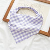 Square Paisley Bandanas Ride Mask Headbands For Women Bands Scarfs-Hair Accessories-Arimonz-Purple Plaid Bandana-Arimonz