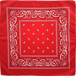 Square Paisley Bandanas Ride Mask Headbands For Women Bands Scarfs-Hair Accessories-Arimonz-red-Arimonz