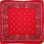 Square Paisley Bandanas Ride Mask Headbands For Women Bands Scarfs-Hair Accessories-Arimonz-red plaid-Arimonz