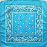 Square Paisley Bandanas Ride Mask Headbands For Women Bands Scarfs-Hair Accessories-Arimonz-skyeblue-Arimonz
