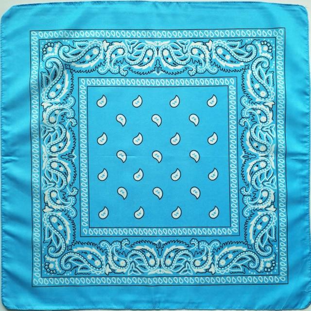 Square Paisley Bandanas Ride Mask Headbands For Women Bands Scarfs-Hair Accessories-Arimonz-skyeblue-Arimonz